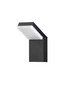 Preview: Nova Luce LED Außen-Wandleuchte Farge 12W warmweiss 3000K IP65 salzwasserfest Anthrazit Aluminium 22x16,5cm 9971477