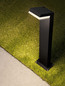 Preview: Nova Luce LED Wegeleuchte Farge 12W warmweiss 3000K IP65 salzwasserfest Anthrazit Aluminium 76cm 9971478