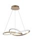 Preview: Nova Luce FUSION LED Pendelleuchte Messing 53W Warmweiss 150x72cm 1701101002