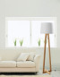 Preview: Nova Luce ALMA Stehlampe E27 Naturholz 164x31cm 40202