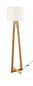 Preview: Nova Luce ALMA Stehlampe E27 Naturholz 164x31cm 40202