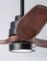 Preview: Nova Luce SABAL LED Ventilator Schwarz 12W Warmweiss 35-48x132cm 5231401