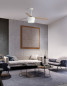 Preview: Nova Luce MONSOON LED Ventilator Weiß 18W Warmweiss 38-51x132cm 5260261