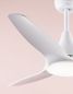 Preview: Nova Luce SAMOA LED Ventilator Weiß 18W Warmweiss 35-48x122cm 5267301