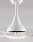 Preview: Nova Luce SAMOA LED Ventilator Weiß 18W Warmweiss 35-48x122cm 5267301