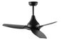 Preview: Nova Luce SAMOA LED Ventilator Schwarz 18W Warmweiss 35-48x122cm 5267302