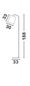 Preview: Nova Luce STABILE Stehlampe E27 Schwarz 188x30cm 549603