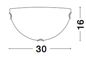 Preview: Nova Luce GIORNO Wandleuchte E27 Weiß 30x7,5x16cm dimmbar 605803
