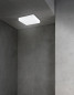 Preview: Nova Luce CUBE Deckenleuchte E27 Weiß 25x25x7,5cm dimmbar 6110042