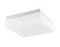 Preview: Nova Luce CUBE Deckenleuchte E27 Weiß 25x25x7,5cm dimmbar 6110042