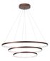 Preview: Nova Luce FERROL LED Pendelleuchte Braun 123W Warmweiss 150x80cm dimmbar 6265004