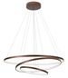 Preview: Nova Luce FERROL LED Pendelleuchte Braun 123W Warmweiss 150x80cm dimmbar 6265004