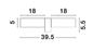 Preview: Nova Luce POLO Wandleuchte E14 2-fach Chrom IP44 40x6,5x5cm dimmbar 6310541