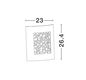 Preview: Nova Luce ZENITH Wandleuchte E27 Grau 12W IP44 23x9,5x26,4cm dimmbar 713212