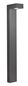 Preview: Nova Luce APOLLO LED Wegeleuchte Grau 5W IP54 Warmweiss 9x15x80cm 713311