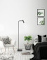Preview: Nova Luce SICILY LED Stehlampe Schwarz 3W Warmweiss 26x40x153cm 7140183