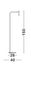 Preview: Nova Luce SICILY LED Stehlampe Schwarz 3W Warmweiss 26x40x153cm 7140183