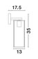 Preview: Nova Luce FLAVIO Wandleuchte E27 Messing 13x17,5x35cm dimmbar 7152604