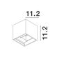 Preview: Nova Luce COMO LED Wandleuchte Weiß 2x3W IP54 Warmweiss 11,2x11,2x11,2cm 747406