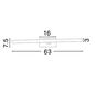 Preview: Nova Luce MODENA LED Wandleuchte Chrom 18W IP44 Warmweiss 63x9x7,5cm 787002