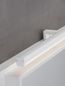 Preview: Nova Luce GLIM LED Wandleuchte Weiß 18W IP44 Warmweiss 63x6,5x6,5cm 787016