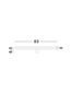 Preview: Nova Luce GLIM LED Wandleuchte Weiß 18W IP44 Warmweiss 63x6,5x6,5cm 787016