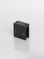 Preview: Nova Luce GLIM Wandhalter Schwarz 3x1,5x3cm 787017
