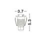 Preview: Nova Luce BANG LED Bodeneinbauleuchte Nickel 1W IP67 Warmweiss 4,2x4,2x9cm 8038801