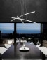 Preview: Nova Luce SEVILLE LED Pendelleuchte Chrom 38W Warmweiss 90x120cm 81007601