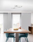 Preview: Nova Luce VIARREGIO LED Deckenleuchte Chrom 28W Warmweiss 60x35x15cm 8101203