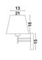 Preview: Nova Luce LOGAN Wandleuchte E27 Chrom 21x25,5x32cm dimmbar 8126162