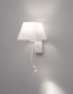 Preview: Nova Luce VALENCIA Wandleuchte LED&E27 2-fach Weiß 3W Warmweiss 21x25,5x40cm 8127401