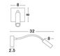 Preview: Nova Luce MADISON LED Wandleuchte Aluminium Schwarz 3W Warmweiss 32x8x8cm 8128204