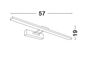 Preview: Nova Luce ROSA LED Wandleuchte Chrom 18W IP44 Neutralweiss 57x4,5x19cm 8142281