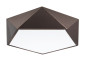 Preview: Nova Luce DARIUS Deckenleuchte E27 Kaffeebraun 10x40cm dimmbar 8186203
