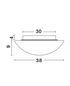Preview: Nova Luce BREST Deckenleuchte E27 2-fach Weiß 13x38cm dimmbar 832403