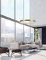 Preview: Nova Luce VEGAS LED Pendelleuchte Messing 23W Warmweiss 180x65cm 86016807