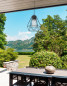 Preview: Nova Luce ISIDORA Hängeleuchte E27 Schwarz 12W IP54 22x22x95cm dimmbar 870445