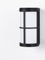 Preview: Nova Luce STONE Wandleuchte E27 Schwarz 12W IP54 12x15x23cm 9002851