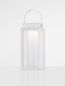 Preview: Nova Luce VERHAL LED Dekorative Stehleuchte Weiß 2W IP54 Warmweiss 16x16x47,5cm dimmbar 9002861