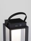 Preview: Nova Luce VERHAL LED Dekorative Stehleuchte Schwarz 2W IP54 Warmweiss 16x16x47,5cm dimmbar 9002862