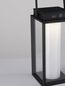 Preview: Nova Luce VERHAL LED Dekorative Stehleuchte Schwarz 2W IP54 Warmweiss 16x16x47,5cm dimmbar 9002862