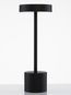 Preview: Nova Luce FUMO LED Tischleuchte Schwarz 2W IP54 Warmweiss 11,8x11,8x30cm 9002864