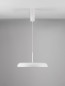 Preview: Nova Luce LINUS LED Pendelleuchte Weiß 40W Warmweiss 150x45cm dimmbar 9005648
