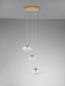 Preview: Nova Luce KING Pendelleuchte G9 3-fach Gold 180x25cm dimmbar 9006048