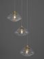 Preview: Nova Luce KING Pendelleuchte G9 3-fach Gold 180x25cm dimmbar 9006048