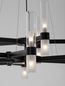 Preview: Nova Luce CENTURY Pendelleuchte G9 30-fach Schwarz 210x120cm dimmbar 9006053