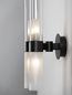 Preview: Nova Luce CENTURY Wandleuchte G9 4-fach Schwarz 17,5x15x46,5cm dimmbar 9006055