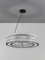 Preview: Nova Luce BAROK Pendelleuchte G9 9-fach Schwarz 210x70cm dimmbar 9006056