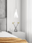 Preview: Nova Luce LIVTAR Pendelleuchte E27 Weiß 120x23cm dimmbar 9009232